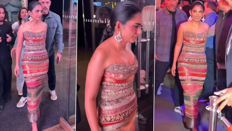 Isha Ambani Stuns at Met Gala 2026 Pre-Party in Custom Manish Malhotra Ensemble Celebrating Indian Craft (Watch Video)