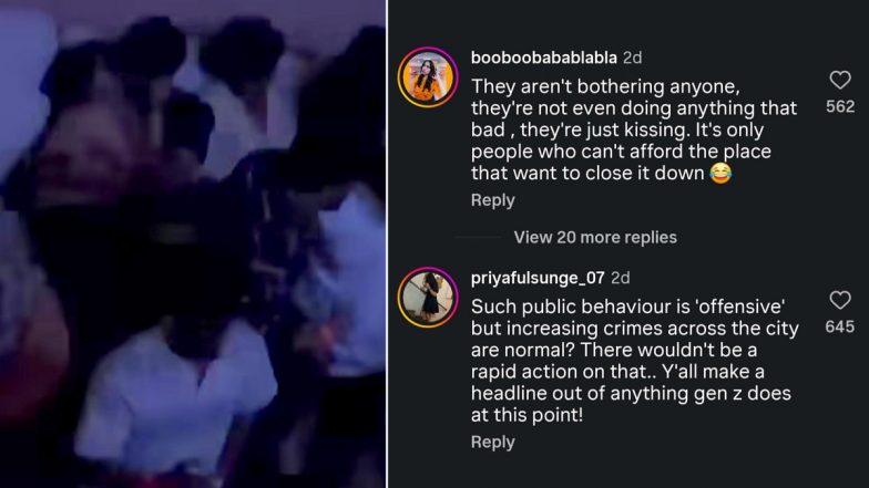 Pune Pub Viral Video: Netizens Divided After Couples Recorded &lsquo;Secretly&rsquo; Kissing at Bastian Empire