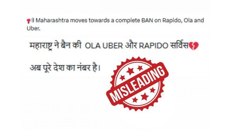 Will Uber, Ola and Rapido Stop Operating in Maharashtra? Here&rsquo;s What Government Said