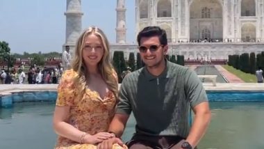 Tiffany Trump in India: Donald Trump&rsquo;s Daughter Arrives in Agra With Husband Michael Boulos, Visits Taj Mahal (Watch Video)