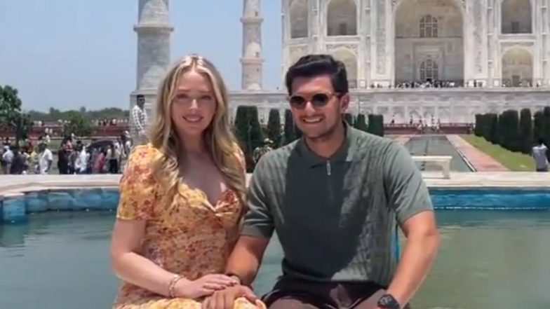 Tiffany Trump in India: Donald Trump&rsquo;s Daughter Arrives in Agra With Husband Michael Boulos, Visits Taj Mahal (Watch Video)
