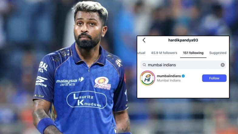 Hardik Pandya Refollows Mumbai Indians on Instagram Following Brief Social Media Absence