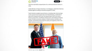 Did Tesla Really Scrap Plans for Indian EV Plant? Here&rsquo;s a Fact Check of Viral Claim