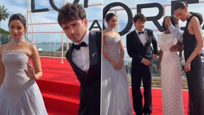 Cannes 2026: Alia Bhatt All Smiles As She Meets F1 Star Charles Leclerc After Carlos Sainz at French Riviera (Watch Viral Video)