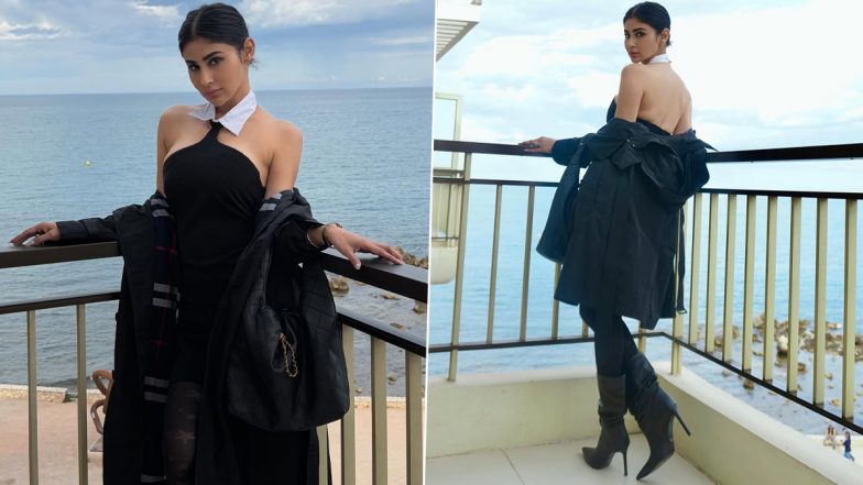 Cannes 2026: Mouni Roy Turns Heads in Monochrome Dress in Glamorous Seaside Look After Separation With Suraj Nambiar (See Pics)