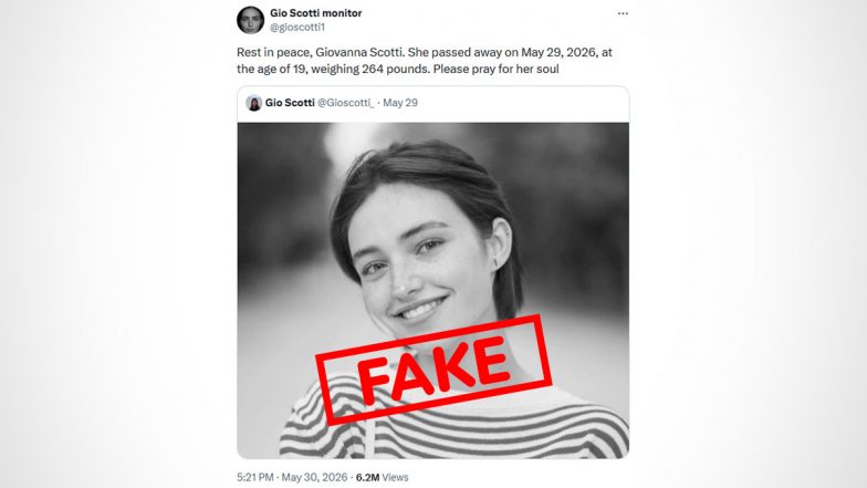Did Giovanna &lsquo;Gio&rsquo; Scotti Die on May 29, 2026? Here&rsquo;s a Fact Check Behind the Viral Social Media Claim