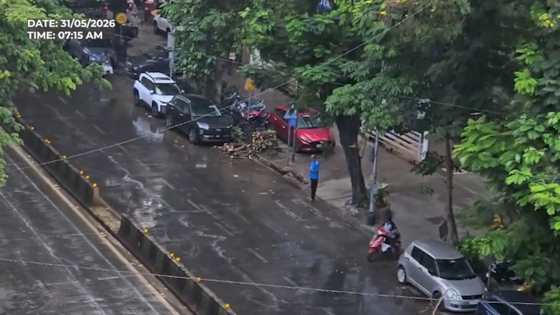 Mumbai Rains Today, May 31, 2026: Mumbaikars Wake Up to Rainy Sunday As Early Morning Showers Lash City, Thunderstorm Alert Issued; Check Weather Forecast
