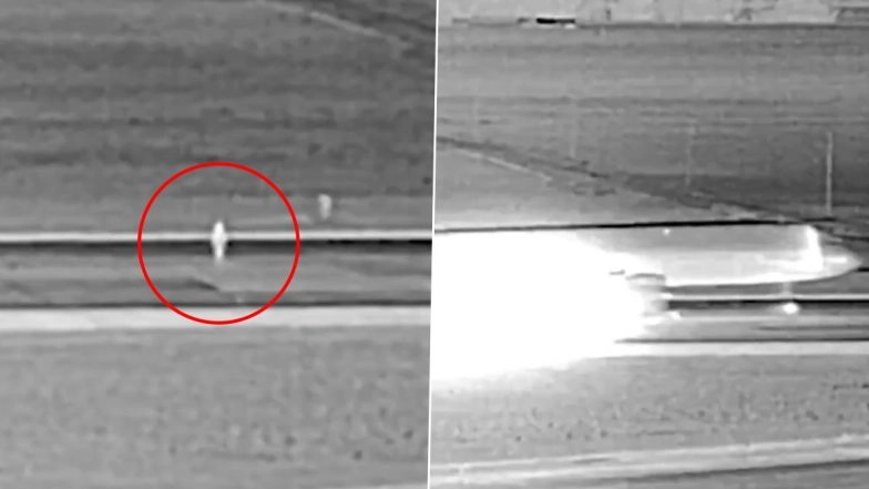 Denver Airport Viral Video: Footage Shows Individual Walking Into Path of Frontier Flight 4345