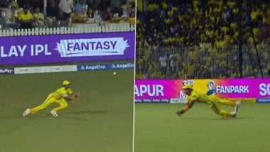 Debutant Ramakrishna Ghosh Grabs Spectacular Catch To Dismiss Will Jacks During CSK vs MI IPL 2026 El Clasico (Watch Video)