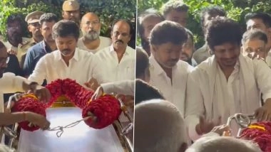RB Choudary Funeral: Thalapathy Vijay Breaks Down As He Pays Final Respects to Producer, TVK Chief Consoles Jiiva in Heartbreaking Video &ndash; WATCH