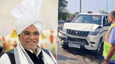 Krishan Lal Panwar Accident: Haryana Minister Injured in Car Crash on GT Road in Panipat, Taken to Hospital