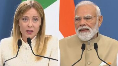&lsquo;Parishram Hi Safalta Ki Kunji Hai&rsquo;: Italian PM Giorgia Meloni Uses Famous Hindi Proverb to Hail PM Narendra Modi&rsquo;s Historic Rome Visit (Watch Video)