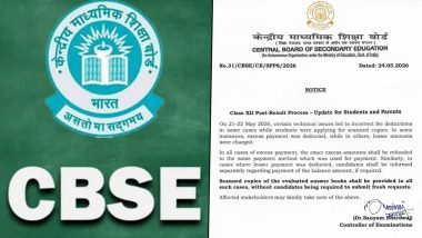 CBSE Class 12 Answer Sheet Photocopy 2026: Board Clarifies Incorrect Fee Deductions, Assures Automatic Refunds After Post-Result Re-Evaluation Portal Glitches