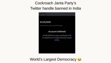 Cockroach Janta Party X Account Blocked in India: Details Here