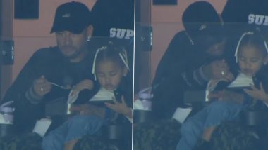 Neymar Spotted Feeding His Daughter in Viral Video During Santos vs San Lorenzo CONMEBOL Sudamericana 2026 Match