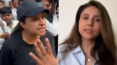 Mumbai&rsquo;s &lsquo;Viral Traffic Jam Woman&rsquo; Teena Choudhry Breaks Silence, Clarifies Bottle-Throwing Incident and Praises Girish Mahajan (Watch Video)