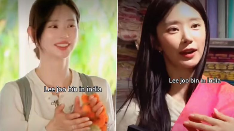 &lsquo;Queen of Tears&rsquo; Actress Lee Joo Bin Visits India, Soaks in Kolkata&rsquo;s Charm As She Explores Iconic New Market and College Street (Watch Video)