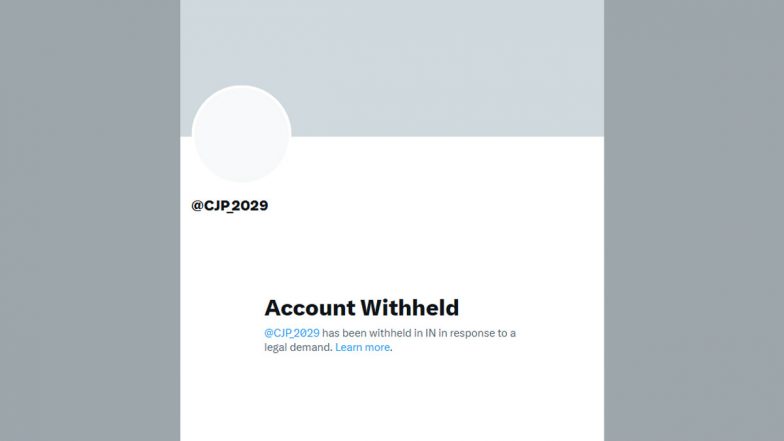 Cockroach Janta Party X Account Withheld in India