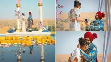 It&rsquo;s Official! Karan Kundrra Proposes to Tejasswi Prakash on &lsquo;Desi Bling&rsquo; After 4 Years of Dating; Couple&rsquo;s Cute Moment Goes Viral (Watch Video)