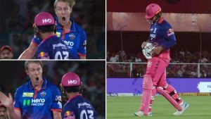 Kyle Jamieson’s Wild Celebration Goes Viral After Pacer Dismisses Vaibhav Sooryavanshi During RR vs DC IPL 2026 (Watch Video)
