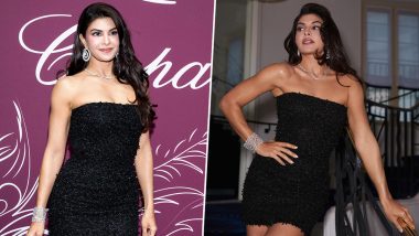Cannes 2026: Jacqueline Fernandez Awes in Shimmery Black Ensemble With Chopard Diamonds (See Pics)
