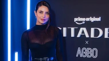 Priyanka Chopra &lsquo;Citadel 2&rsquo; Screening Look: Actress Stuns in Sheer Black Lace at Los Angeles Event (View Posts)