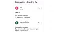 Viral Manager Resignation Response Wins Praise for &lsquo;Door Is Always Open&rsquo; Reply