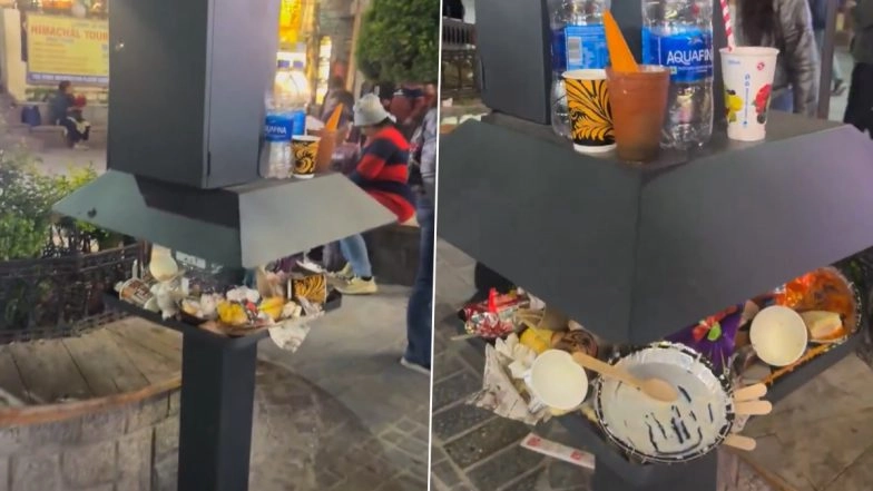 Himachal Pradesh Govt Sets Up Phone Charging Station for Tourists in Manali, Gets Turned Into Dumping Ground Within Hours; Video Goes Viral