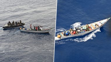 Indian Navy Foils Piracy Attempt, Secures Merchant Vessel in Western Indian Ocean (See Pics)