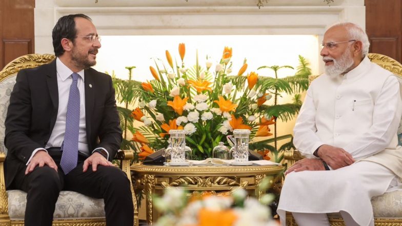 PM Narendra Modi Holds Bilateral Talks With Cyprus President Nikos Christodoulides in Delhi