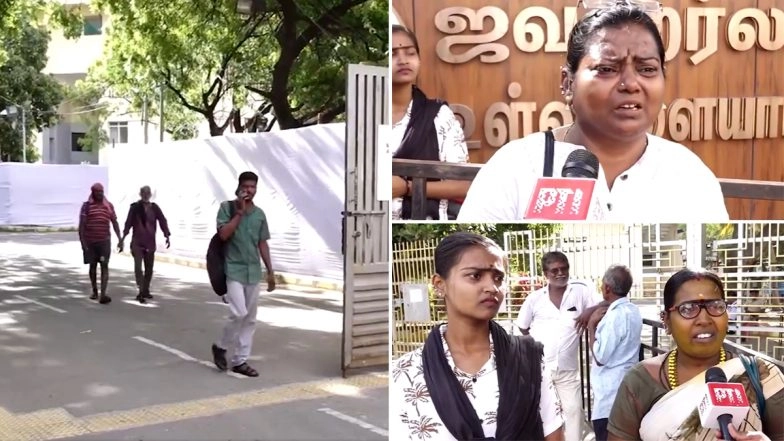 Vijay Swearing-in Ceremony Delay: Fans Gather Since 4 AM, Break Down Outside Nehru Stadium Amid Uncertainty Over Oath Ceremony (Watch Video)