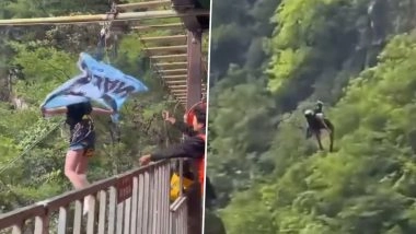 China Shocker: Teen Dies After Cliff Swing Fall at Maliuyan Adventure Park in Sichuan&rsquo;s Huaying City, Disturbing Video Surfaces