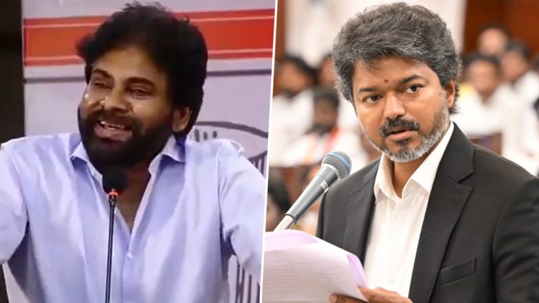 Andhra Pradesh Dy CM Pawan Kalyan Admits He &lsquo;Felt Jealous&rsquo; of Vijay&rsquo;s Rapid Political Rise, Says &lsquo;They Won Using Cutouts&rsquo; (Watch Video)