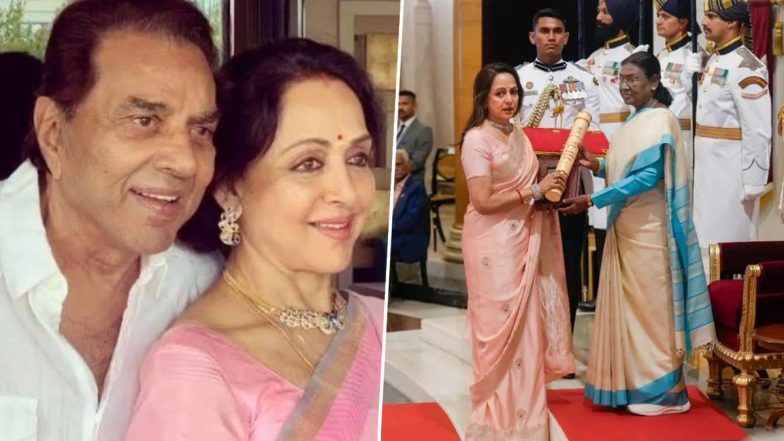 Hema Malini Gets Emotional While Receiving Dharmendra&rsquo;s Padma Vibhushan, Says She Felt His Presence Throughout Ceremony