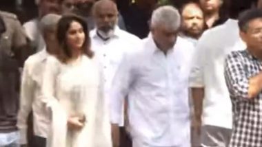 Ajith Kumar&rsquo;s Mother Mohini Mani Cremated in Chennai; Family, Film Personalities and Well-Wishers Pay Final Respects