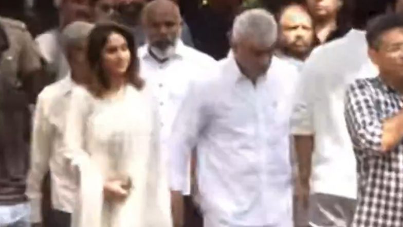Ajith Kumar&rsquo;s Mother Mohini Mani Cremated in Chennai; Family, Film Personalities and Well-Wishers Pay Final Respects