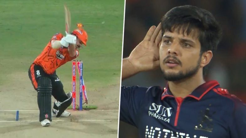 Rasikh Salam Dar Knocks Over Travis Head With a Perfect Yorker During SRH vs RCB IPL 2026 (Watch Video)