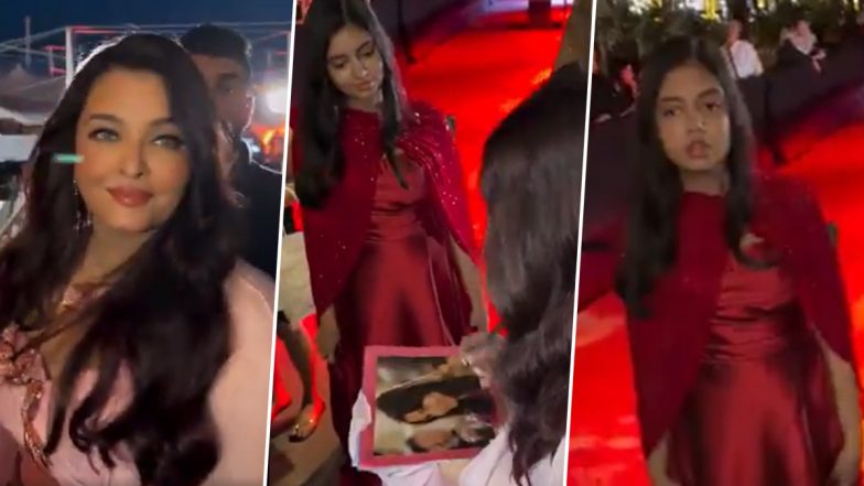 Aaradhya Bachchan Beams With Pride as Mom Aishwarya Rai Signs Autographs for Fans at Cannes 2026 (Watch Viral Video)
