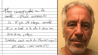 Jeffrey Epstein 'Suicide Note' Released by US Judge: Full Text Here