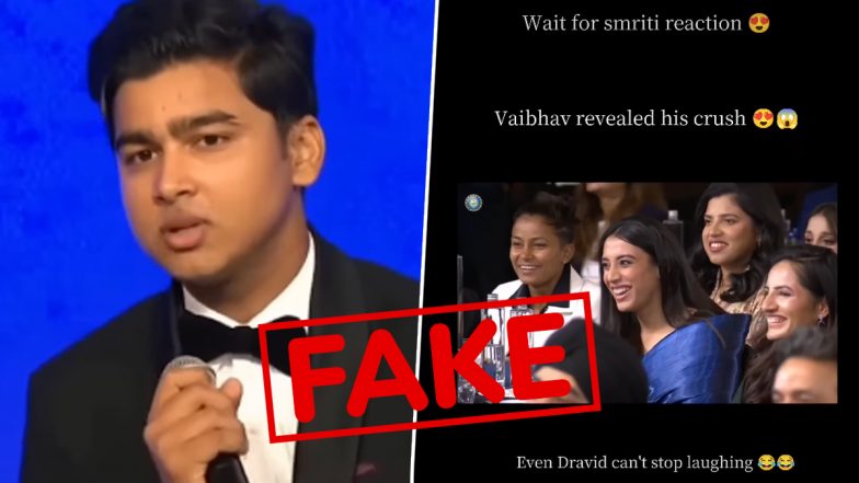 Fact Check: Did Vaibhav Sooryavanshi Say &lsquo;Hit Jasprit Bumrah for First Ball Six to Impress Crush Smriti Mandhana&rsquo;