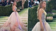 Met Gala 2026: Blake Lively Makes Striking Appearance in Pink and Lavender Versace Gown Hours After Settling Justin Baldoni Dispute (Watch Video)