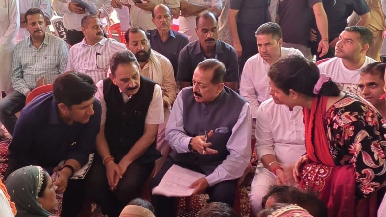 India News | J-K: Union Minister Jitendra Singh Listens to Public Grievances in Udhampur