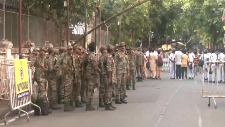 India News | Decision Day for West Bengal: Security Tightened Across Kolkata as Counting Centres Gear Up Amid Political Tensions