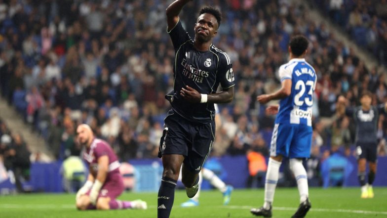 Sports News | La Liga: Vinicius Brace Helps Real Madrid Beat Espanyol; Betis Thrash Oviedo