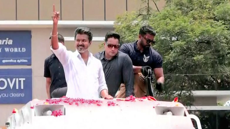 India News | Vijay Leads After First Round from Tiruchirappalli East; TVK Claims Early Momentum in Tamil Nadu Polls Counting