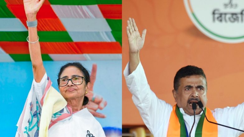 India News | WB: Mamata Banerjee Regains Narrow Lead over Suvendu Adhikari in Bhabanipur After Round 3 of Counting