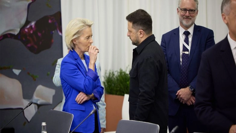 World News | Ukraine President, EU Commission President Hold Talks on European Support Loan