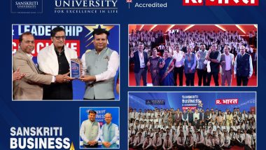 Business News | Sanskriti University Hosts Business & Leadership Conclave 2.0, Telecast on Republic Bharat