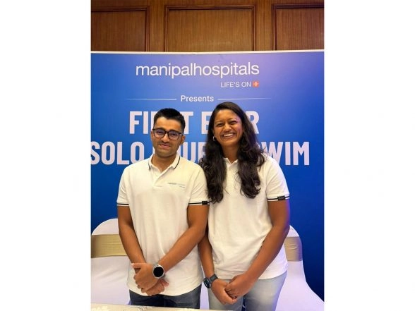 Business News | Making Waves Across Borders: Manipal Hospitals Presents the First-Ever Sri Lanka-India Open Water Swim by a Couple