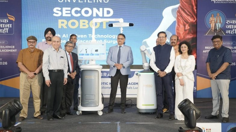 Business News | Apollomedics Hospitals Completes 500 Robotic Knee Surgeries, Unveils MISSO Robot